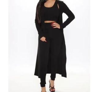 - Moving On 3 Piece Ribbed Set by Fashion Nova